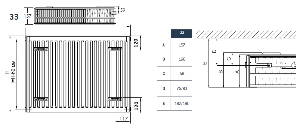 DeLonghi Compact Panel 33 TEK